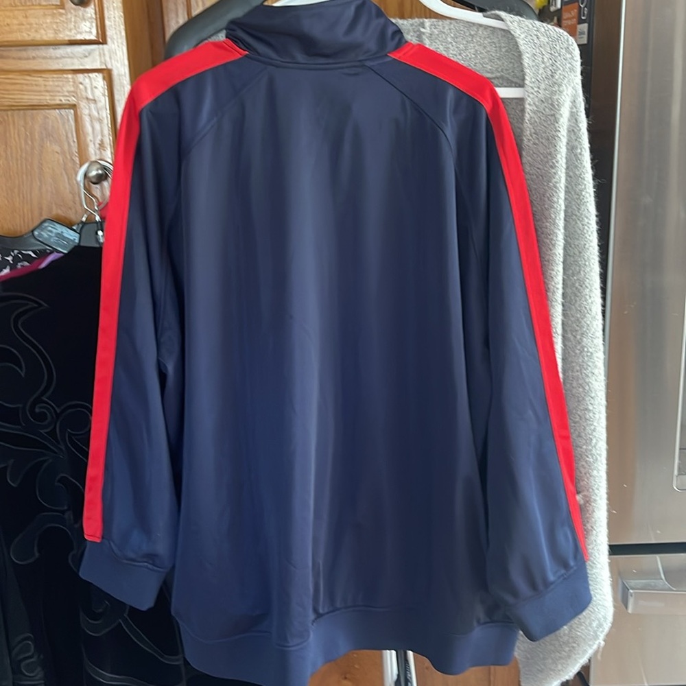 NFL Team Apparel Women Patriots Jacket Size 3X Zipper Up Blue Red - Picture 8 of 8